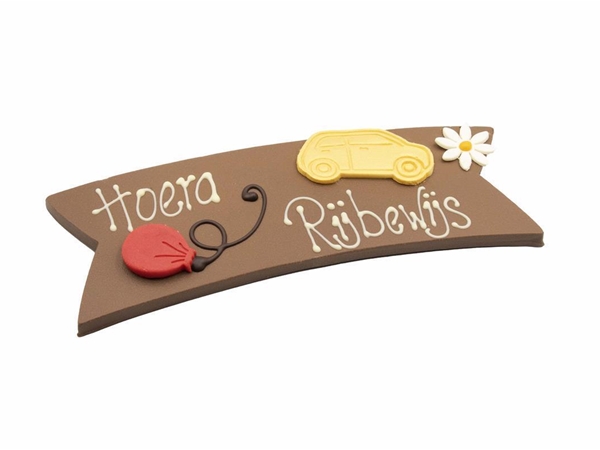 Chocolade boodschap "Rijbewijs"