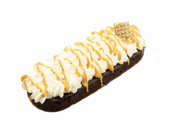 Brownie wittechocolade caramel slof